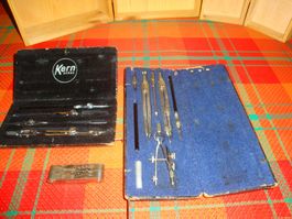 Kern Aarau Zeichenzirkel Set, Vintage,