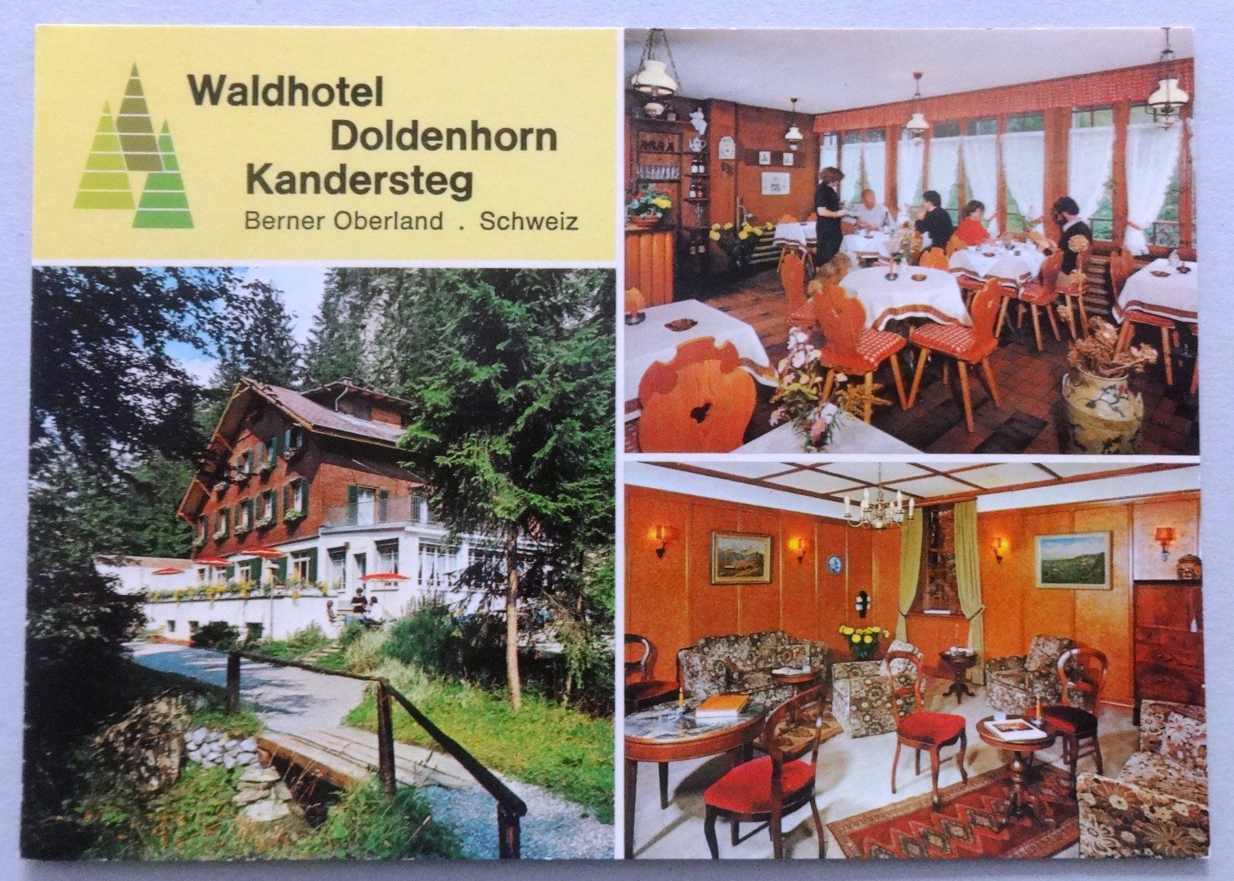 Cartoline postali: Waldhotel Doldenhorn, Kandersteg – Usato da Fétigny venduto da Billy2miny