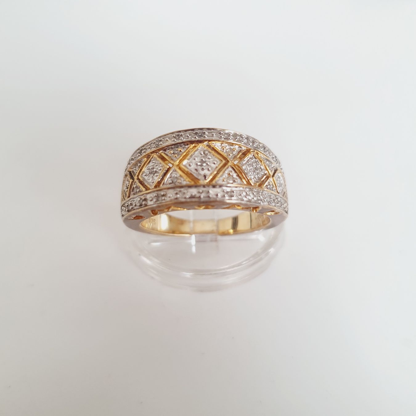 Anelli: Silber Ring 925 in Gold Grösse 17.4 mm, – Usato da Kreuzlingen venduto da Wunderkiste123 7