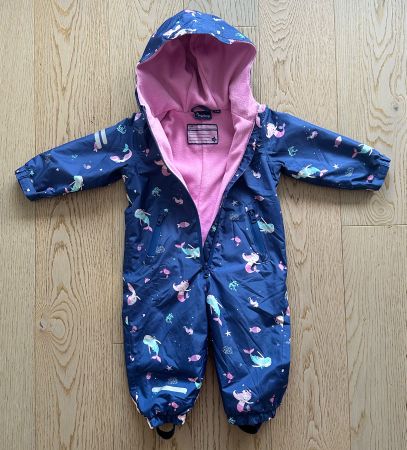 Overall/Regenanzug mit Meerjungfrauen-Motiv Grösse 74/80