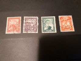 Sarre 4 timbres 1949