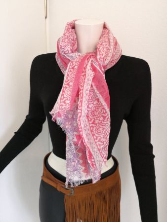 🤩MANGO SCHAL ROSA GEMUSTERT NEUWERTIG & MISSONI P.