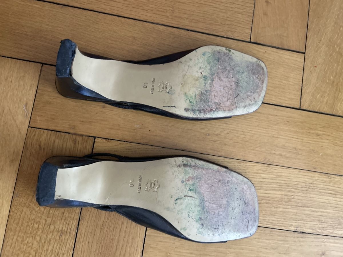 Damenschuhe: Damenschuhe schwarz Leder Grösse 40 Slingback – Gebraucht aus Zürich von joa_n5qx 2