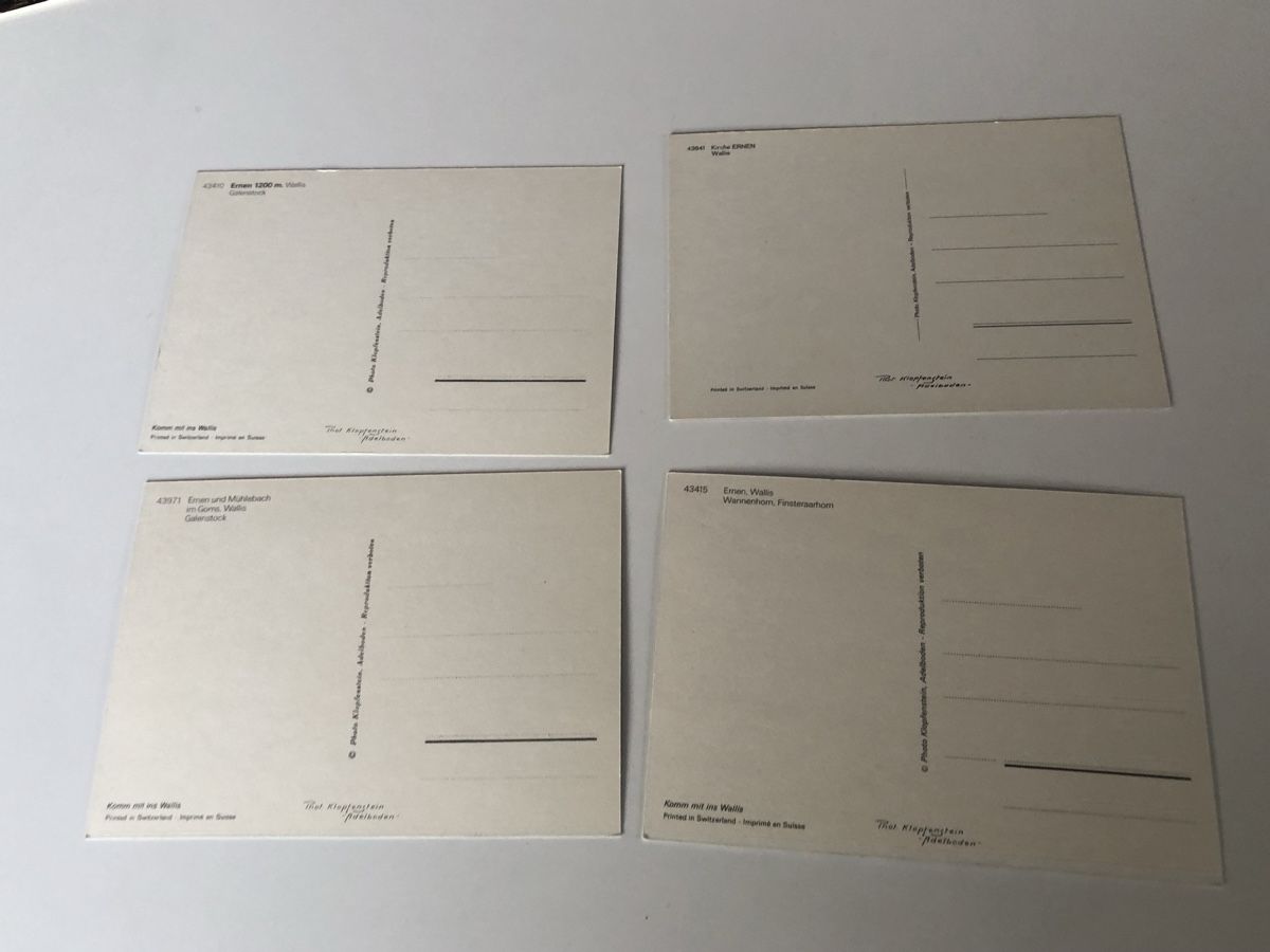 Cartes postales: 16 versch. Ansichtskarten aus ERNEN VS – Neuf (Voir description) à Lufingen par Rac0 2