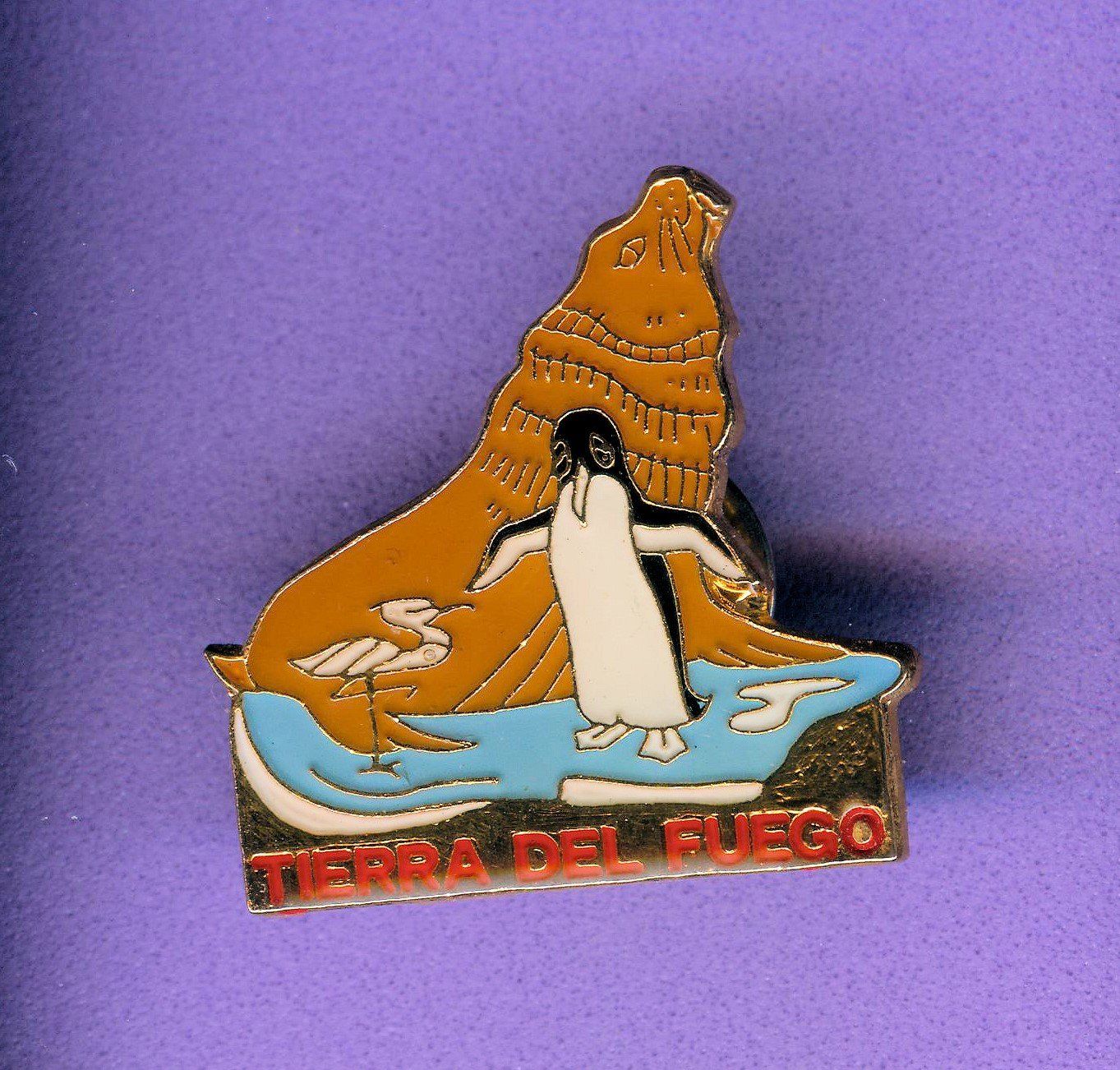 Placchette & Badge: TIERRA DEL FUEGO  Pinguin – Usato da Winterthur venduto da Sammleroase