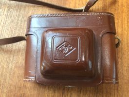 Agfa Kamera Tasche Leder braun guter Zustand