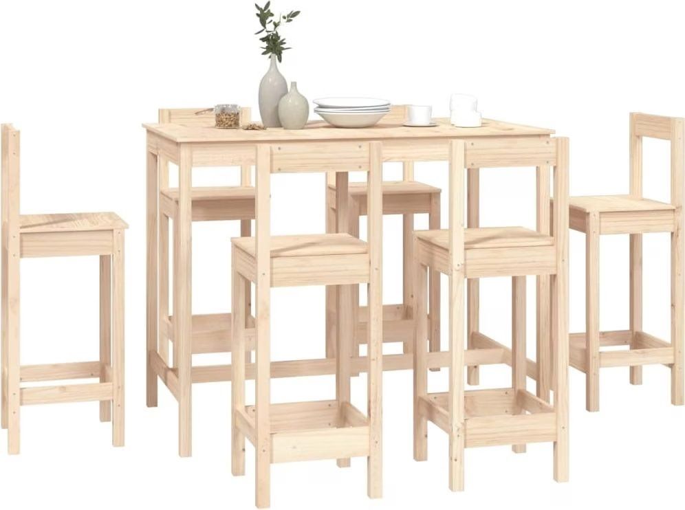Vidaxl Tische: Bartisch mit 6 Hocker – Gebraucht aus Herisau von rog_rtz8 4