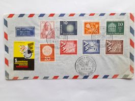 DEUTSCHLAND - HANNOVER MESSEBRIEF 1957, MiF, VIGNETTE, ungel