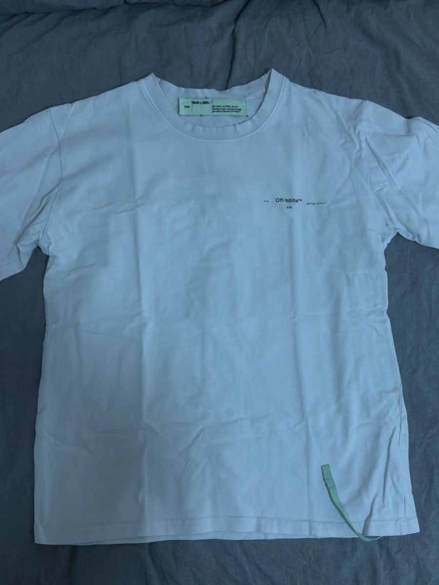 Off-White T-shirt: Off-White Oil Painting Arrows Tee White – Usato da Wetzikon ZH venduto da ShopFaster 1