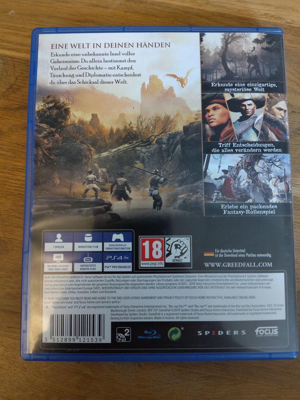 Sony Jeux: GreedFall (Playstation 4 / PS4) – D'occasion à Kloten par SuperRetroPixels 1