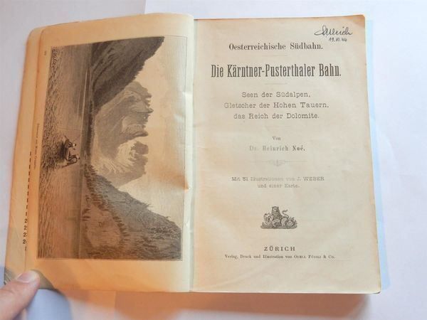 Libri: Wanderbilder- Kärntner-Pusterthaler Bahn – Usato da Hombrechtikon venduto da Bruenel 1