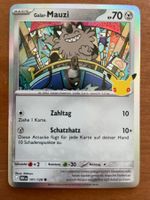 Pokemon Galar-Mauzi Holo 30 Jahre (Versand gratis)