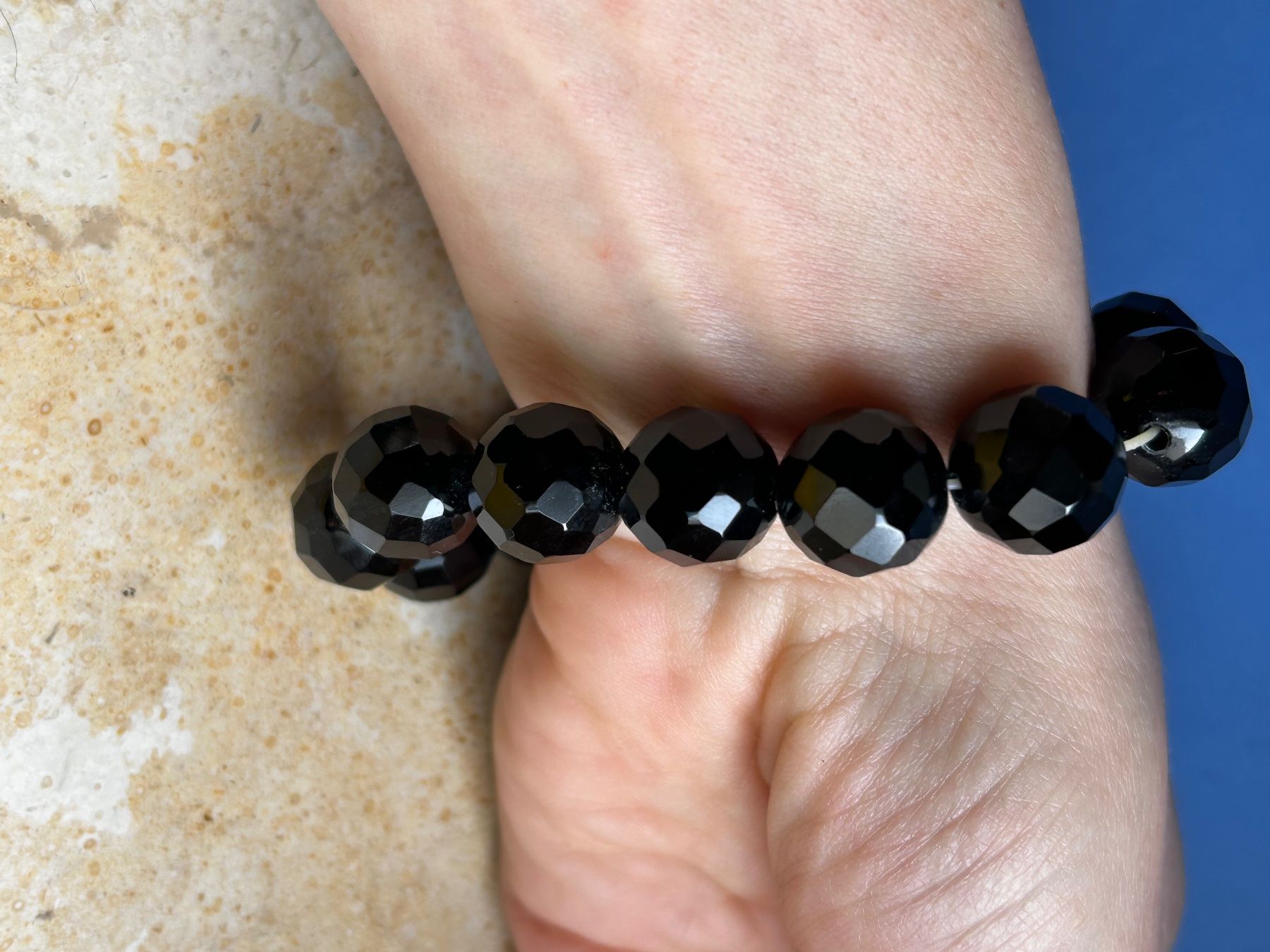 Bracciali & Braccialetti: Onyx Armband mit Glitzerten 20cm – Usato da Dittingen venduto da Bellevista 8
