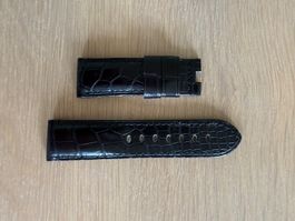 Panerai OEM black alligator strap (deployment buckle)