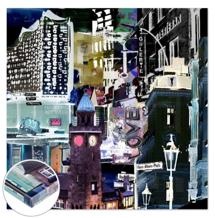 Poster & Bilder: Hamburg Night – Neu und originalverpackt aus Hergiswil NW von WonderprintsCH 8
