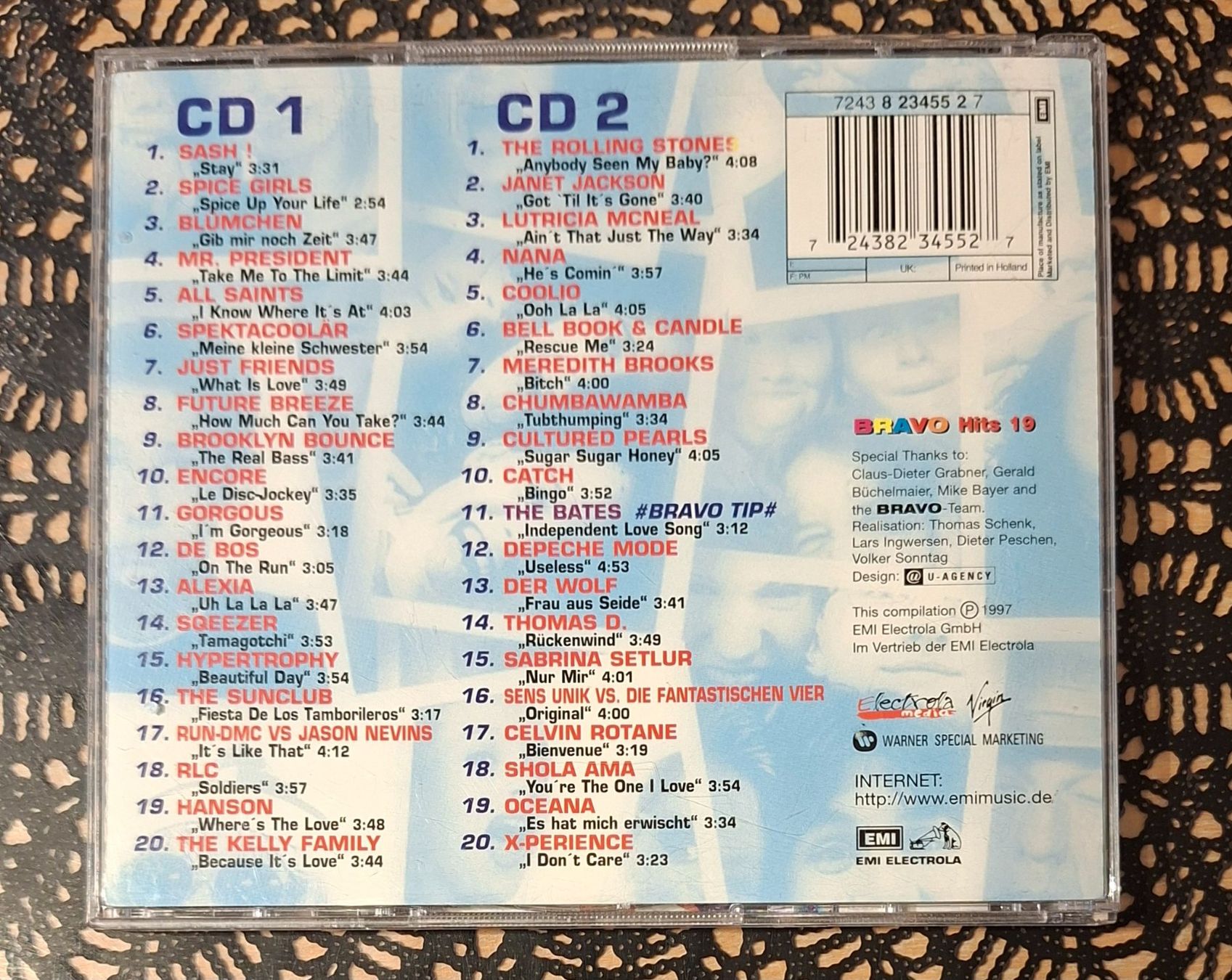 CD: Bravo Hits 19, Doppel CD, 1997, 2CD Hit Compilation, Sampler – Usato da Amriswil venduto da Celini3 1