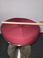 5 poufs design pivotants tulipe inox  style lounge vintage