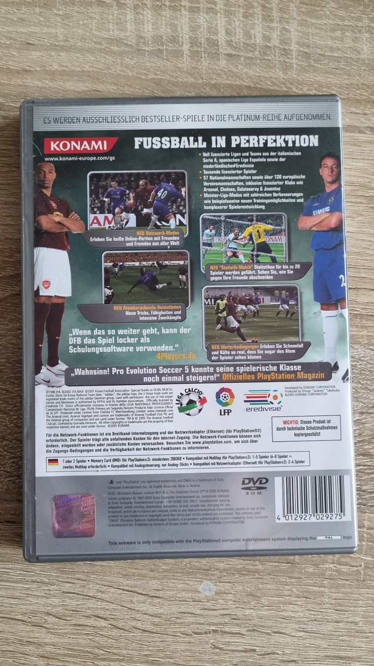 Giochi: Pro Evolution Soccer 5 PS2 Platinum – Usato da Hagenbuch ZH venduto da lecterr55 2