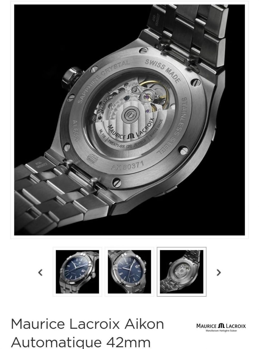 Maurice Lacroix Montres: Montre Maurice Lacroix – D'occasion à moutier par eny_w6ty 2