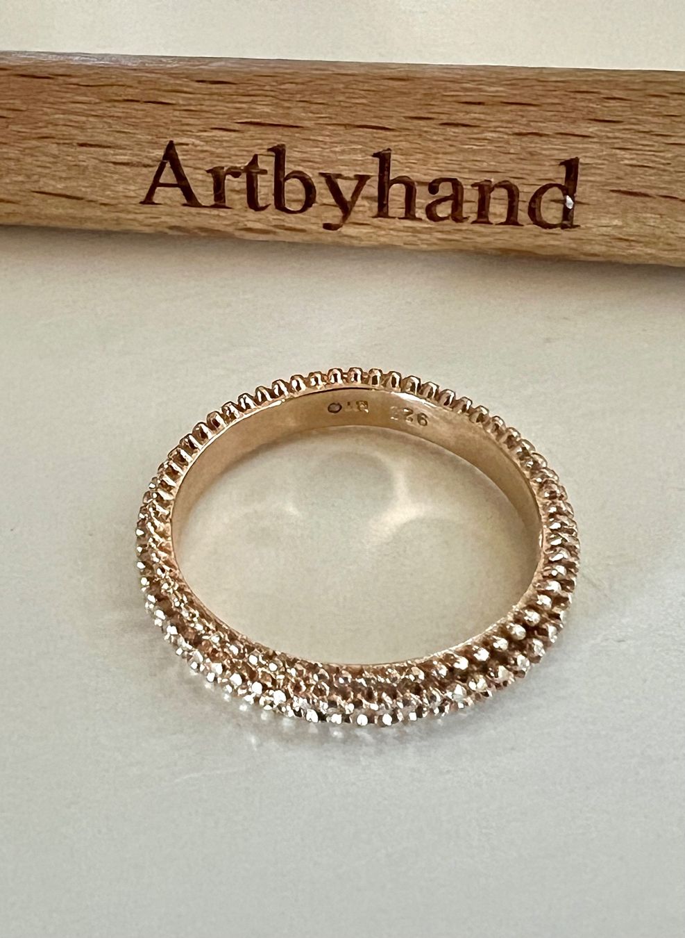Anelli: SILBER RING 925+MP rosévergoldet IN EDLEM BUBBLE DESIGN – Usato da Ruswil venduto da artbyhand 3