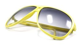Miami Style squarecut Aviator Sonnenbrille gelb SNU06YLW
