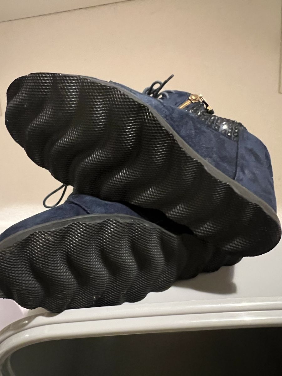 Scarpe da donna: Bottines compensées en daim bleuT37, NEU – Nuovo (secondo la descrizione) da Porrentruy venduto da SYANKA 1