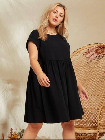 Kleid schwarz leicht Gr. 48