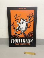 Montreux Jazz Festival Plakat aufgezogen & gerahmt