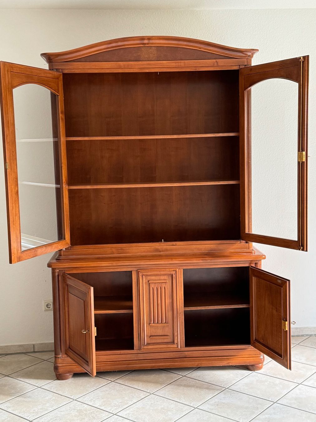 Vetrine: Biedermeier Vitrine Kirschbaum Selva Antikstil + Versand – Usato da Gemünden venduto da GEUENWALD 9