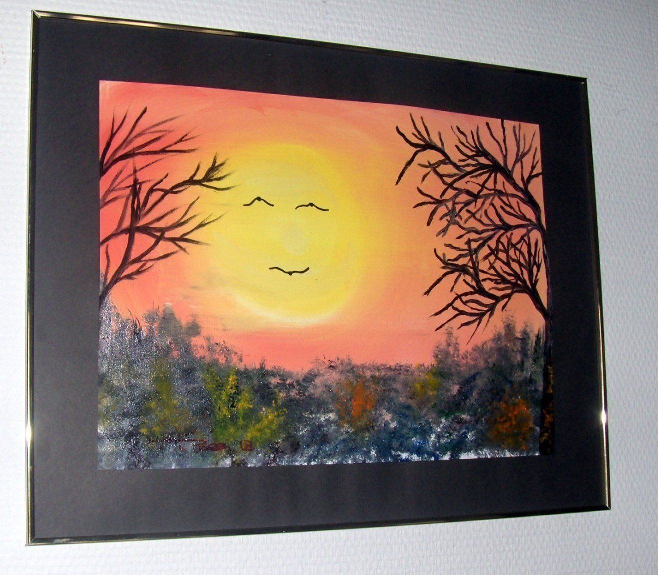 Dipinti: lachende Sonne in Öl 40 x 50 cm – Nuovo e nell'imballaggio originale da Eschenbach venduto da Alicekunst