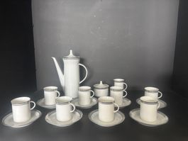 Rosenthal Thomas Mokkaservice, komplett für 8 Pers.