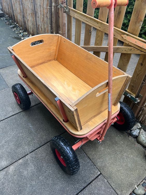Bollerwagen gross Holz 90x40cm Kaufen auf Ricardo