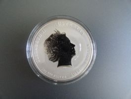 Australien Lunar ll 1 Unze Silber - 2014 - Jahr des Pferdes