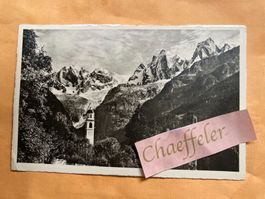 1947 Soglio.  Blick auf Bindesca-Gruppe