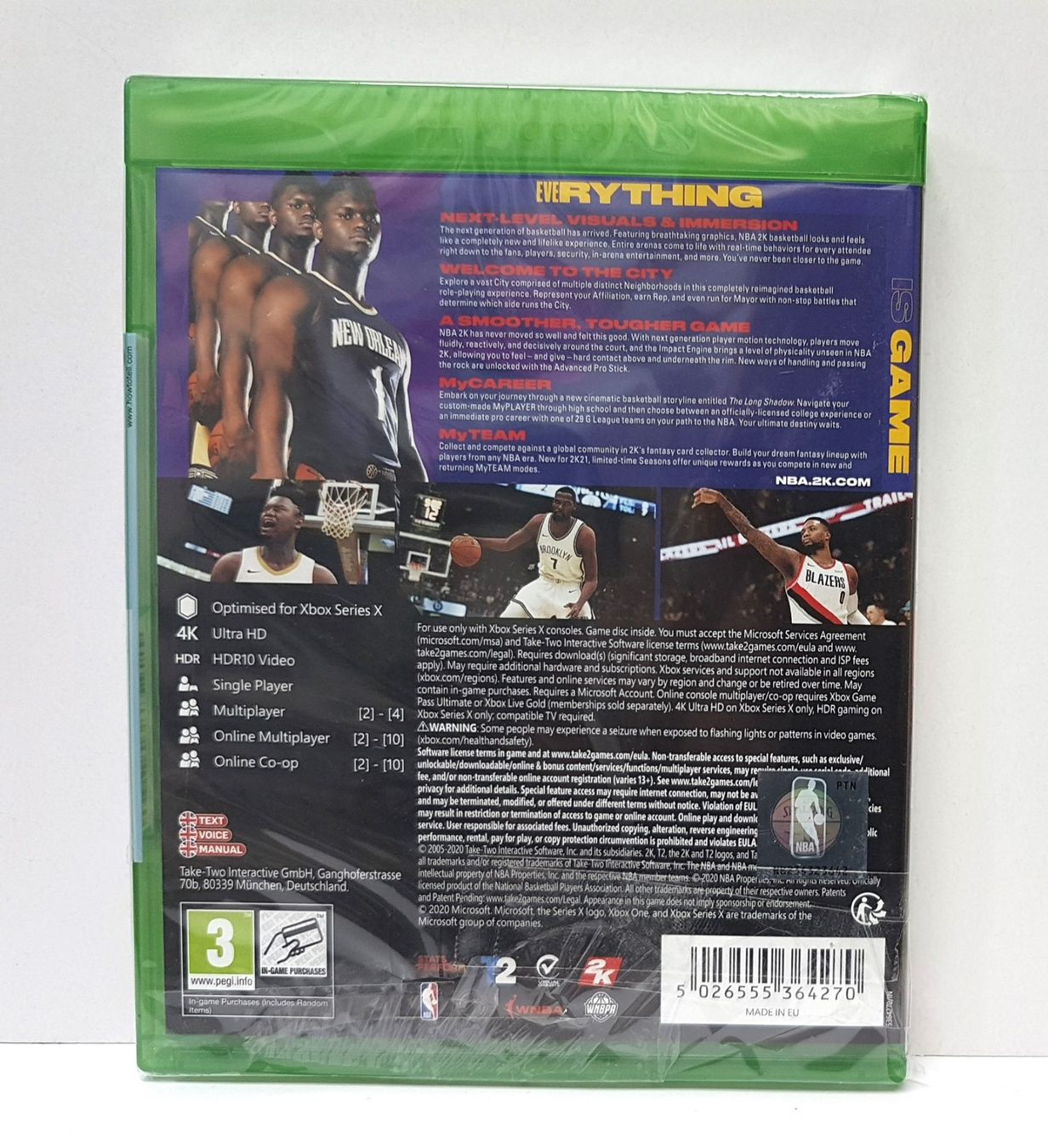 Microsoft Giochi: 😎NBA 2K21 Williamson  Xb X  / Neu – Nuovo e nell'imballaggio originale da Schüpfheim venduto da Games_Spielkonsolen 1