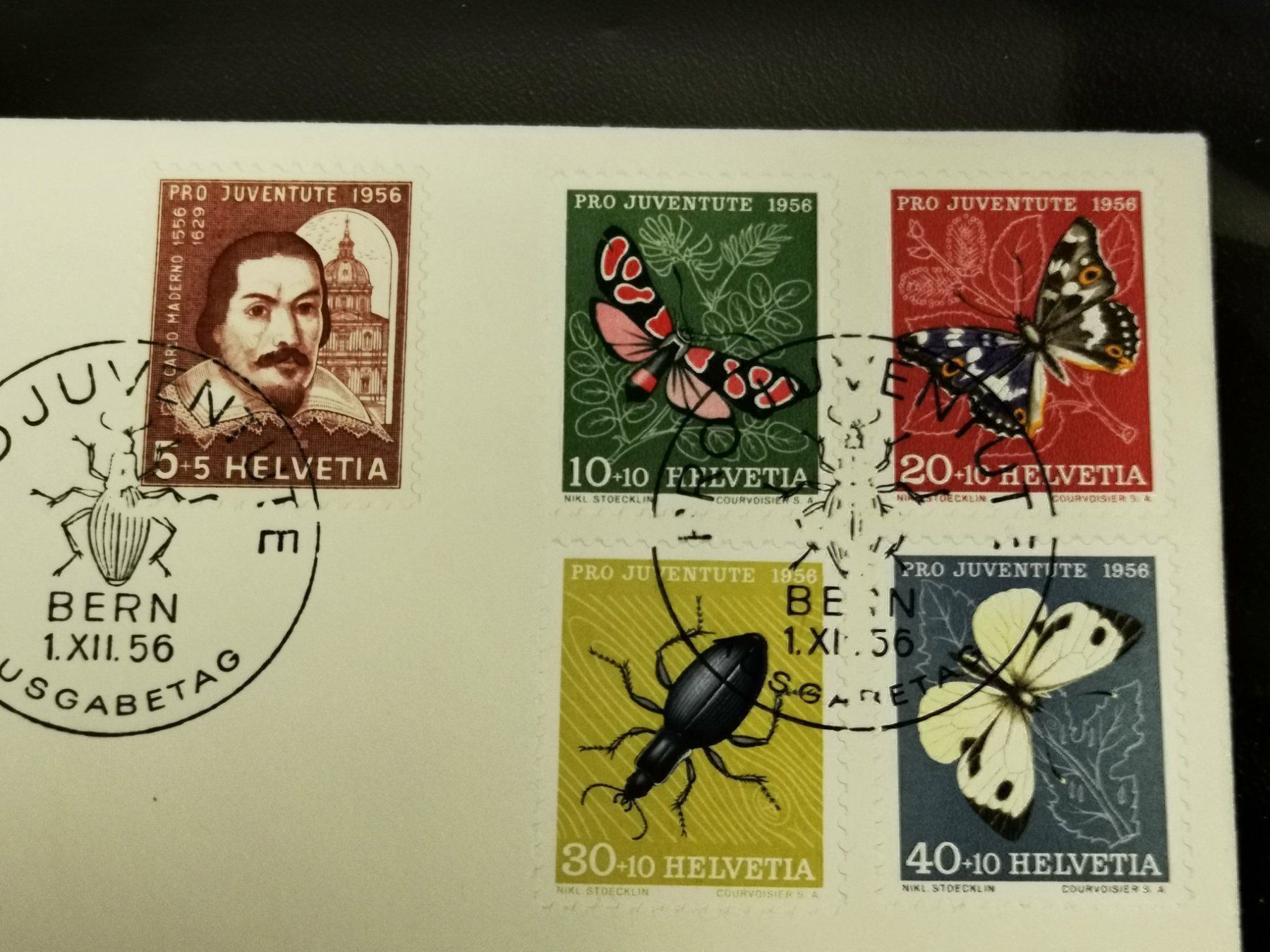 Tutti i francobolli: J163-167 FDC 80.- Bern – Usato da Buttikon venduto da billigJackob 1