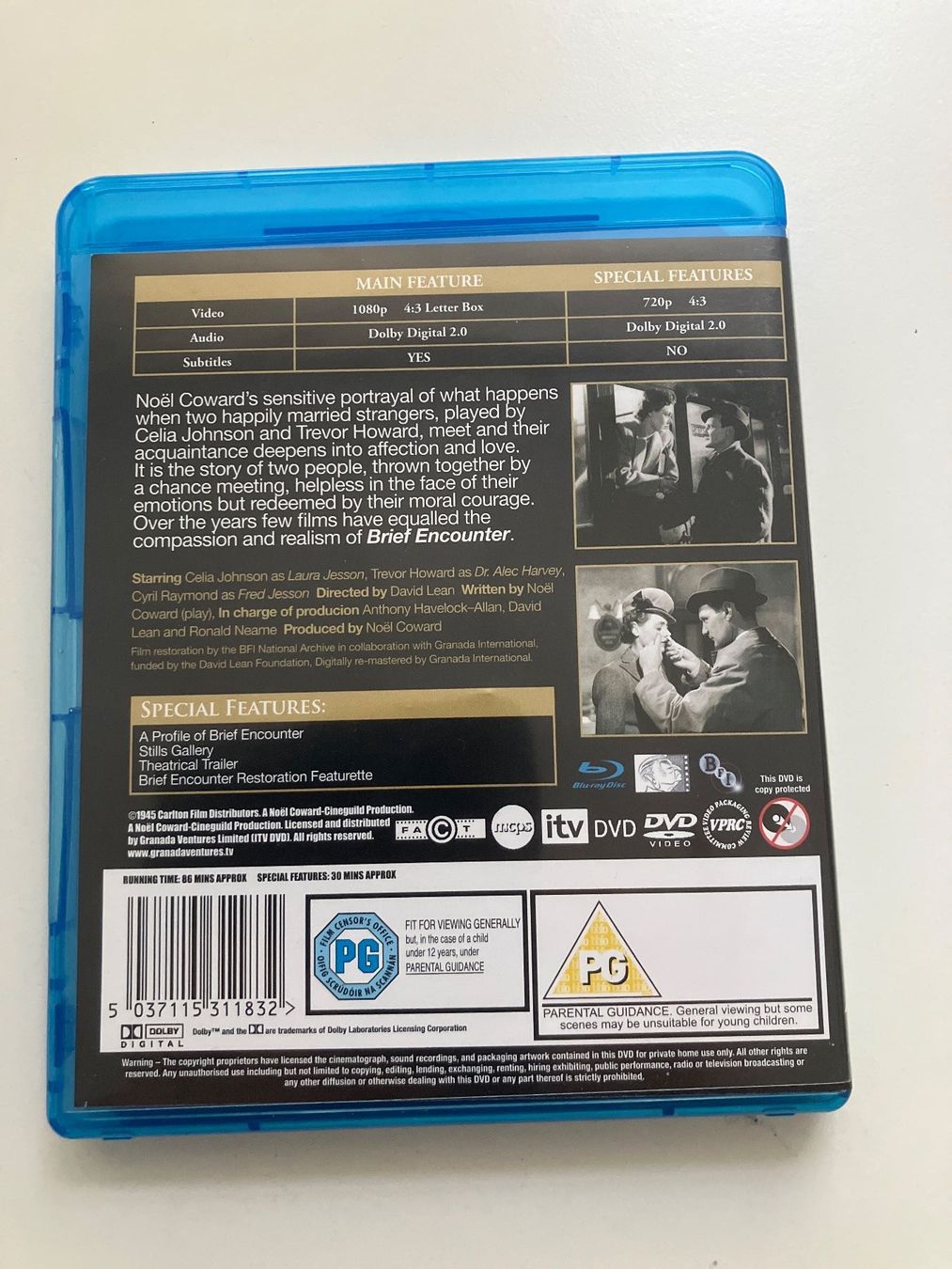 Alle DVDs: Brief Encounter [Blu-ray] [UK Import]  by David Lean – Gebraucht aus Arbon von Sugofresser 1