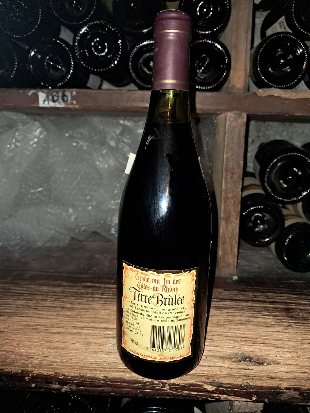 Vins: Terre Brûlée Côtes-du-Rhône 1995 – Neuf avec emballage d'origine à Le locle par juliensaran 3
