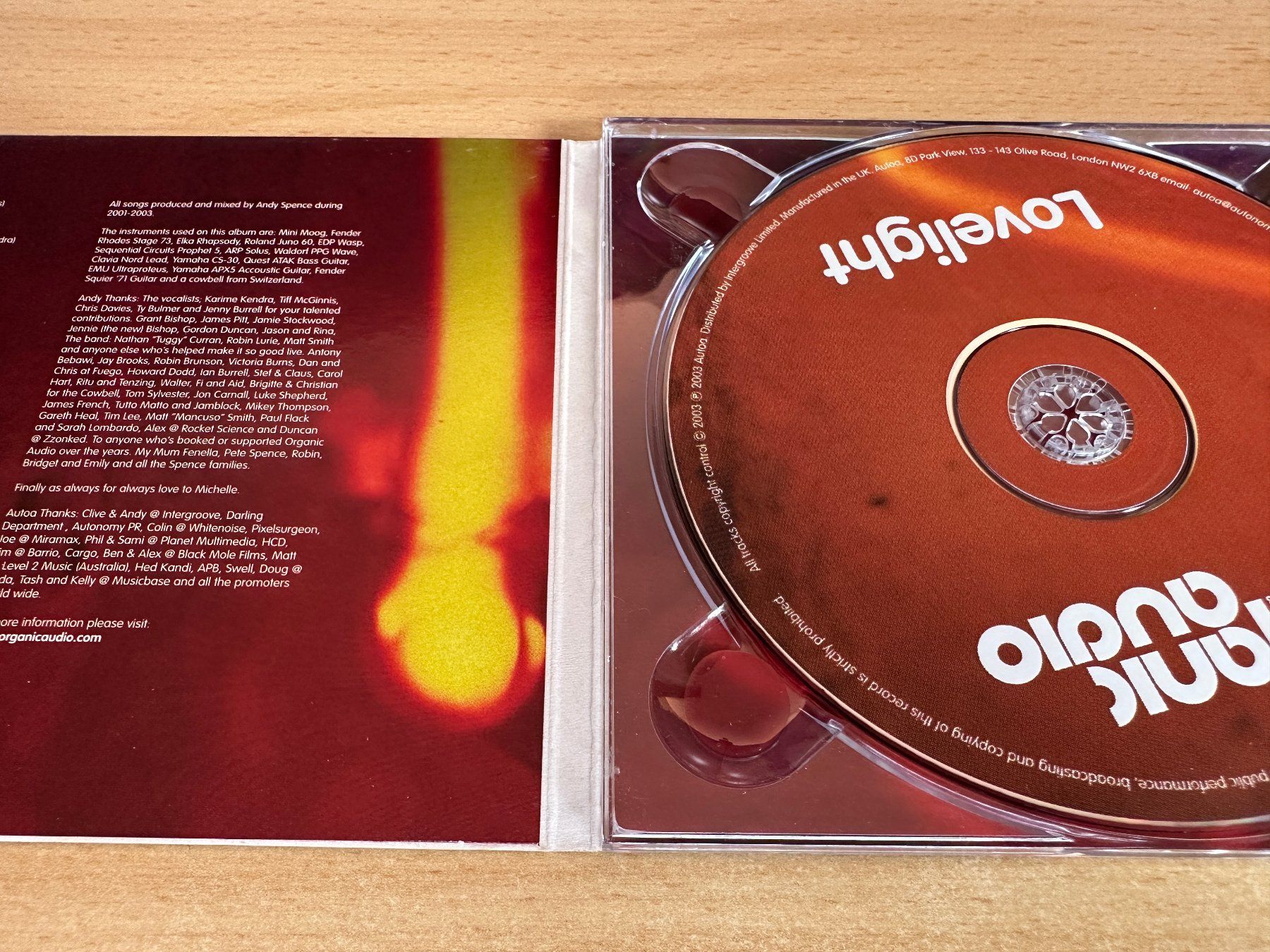 CDs: Organic Audio – Lovelight – Gebraucht aus Rikon im Tösstal von Alpenmutz 2