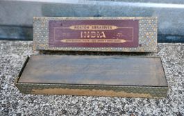 Vintage NORTON ABRASIVES Öl-Abziehstein INDIA MB8