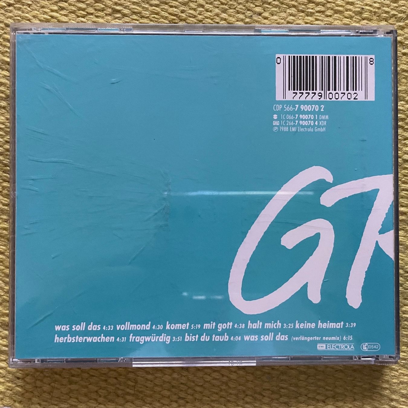 CD: GRÖNEMEYER-Ö – Usato da Rorschacherberg venduto da CD-Roli 1