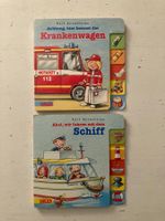 Kinderbuchserie von CARLSEN, Krankenwagen und Schiff