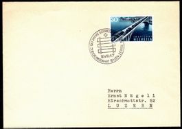 FDC 100 Jahre Eisenbahnen 1947 Nr. 280 Baden- Zürich