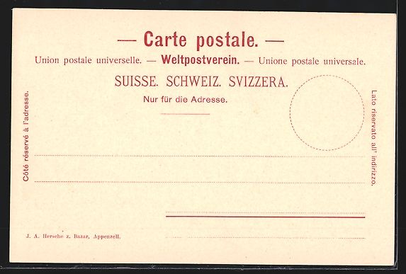 Cartoline postali: Appenzell, Strassenpartie mit Geschäft  – Usato da Berlin venduto da bartko-reher 1