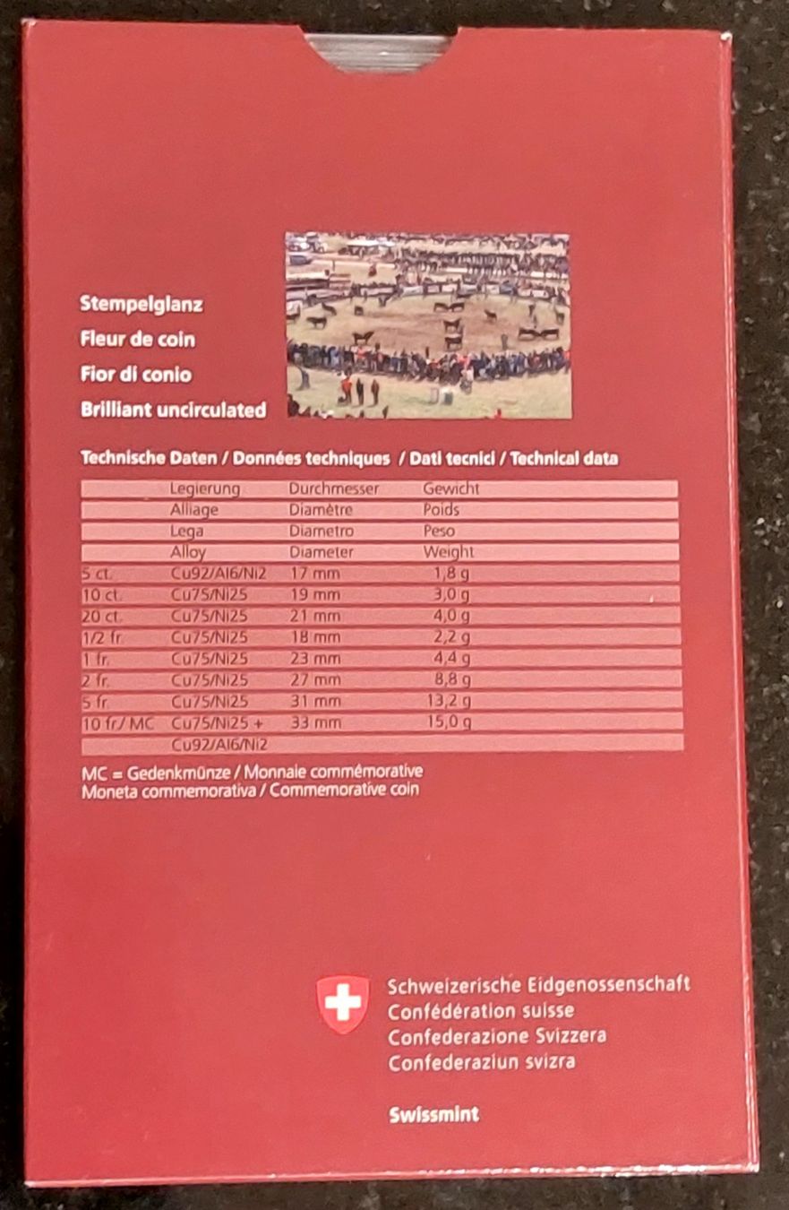 Tutti le monete: CH - Münzsatz 2012 stgl – Nuovo e nell'imballaggio originale da Arch venduto da moneyswiss 3