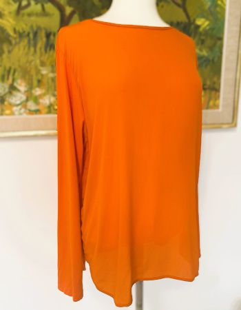 MARELLA (Max Mara) Seide Bluse Langarm Shirt orange brulé 40