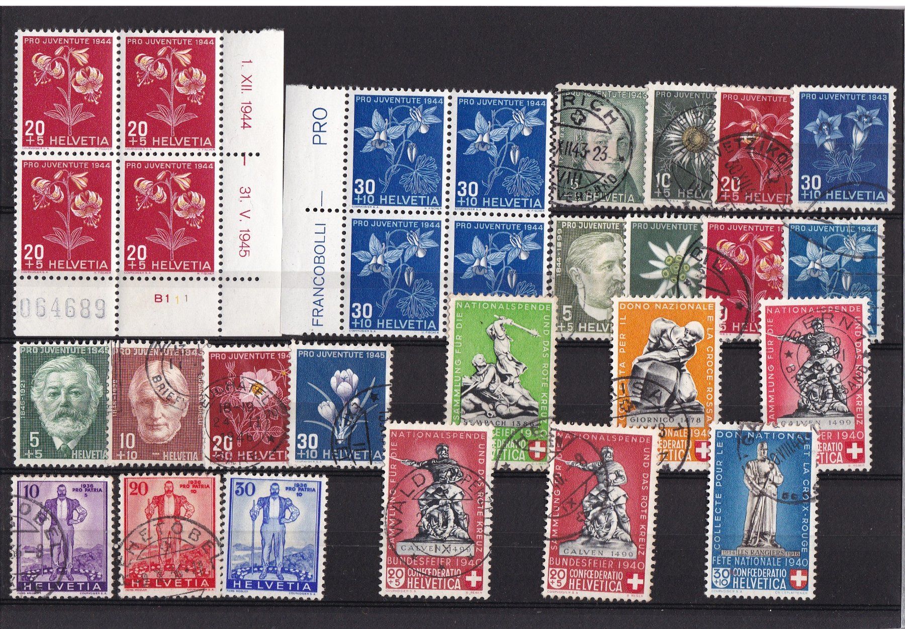 Tutti i francobolli: CH Briefmarken Lot "Pro Juventute & Pro Patria" – Usato da Münchwilen AG venduto da Nesar 3