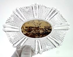 Kl. Teller Davidson Glas, Foto Rorschach ~1900, guter Zust.