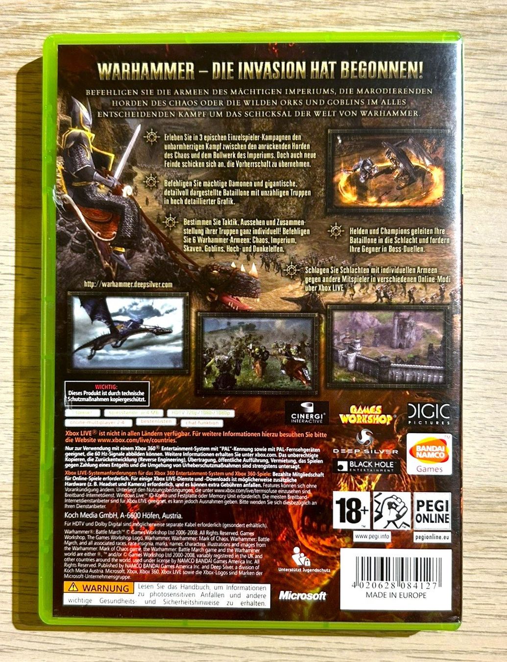 Microsoft Jeux: Warhammer Battle March Xbox 360 – D'occasion à St. Gallen par Alpine.Arcade 1