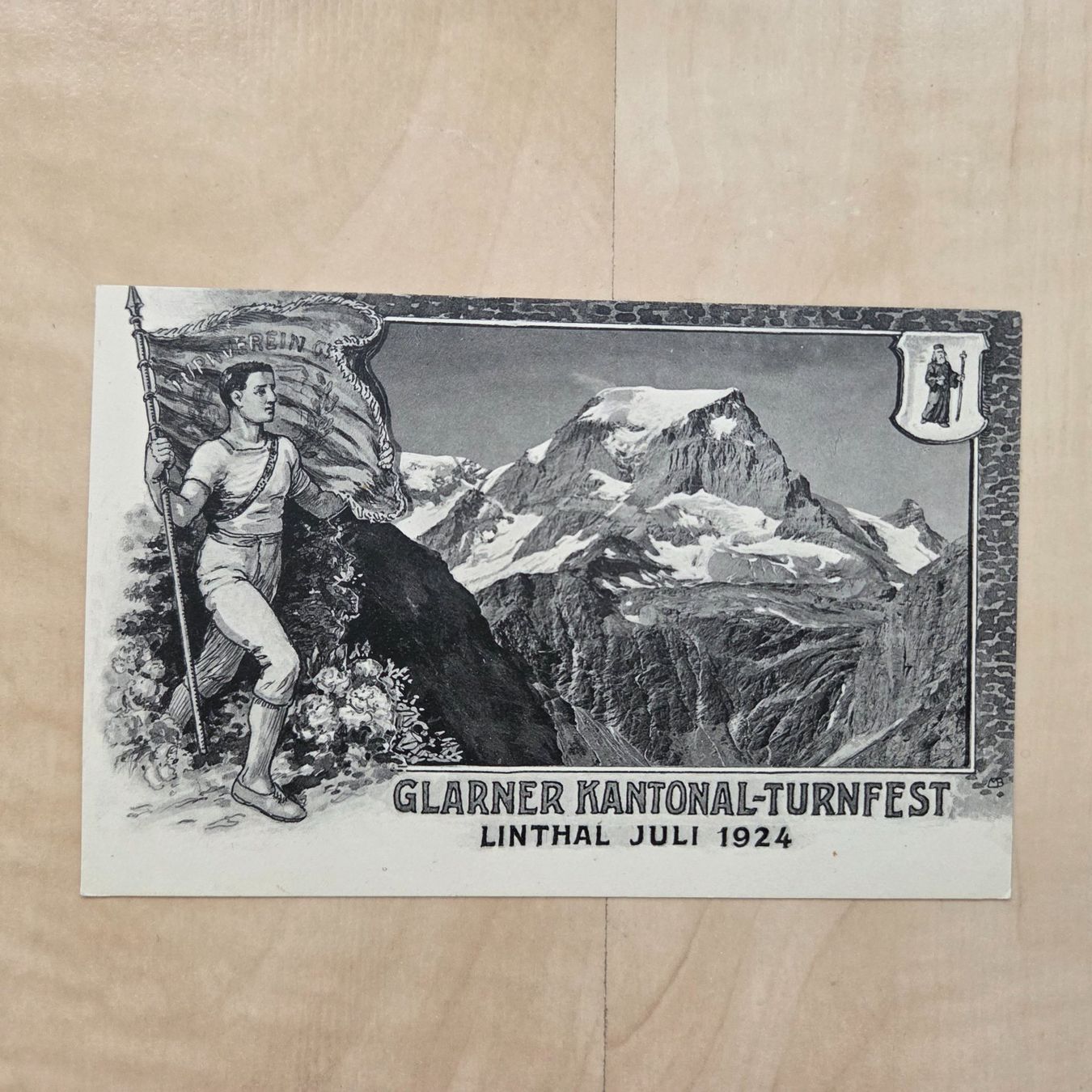 Ansichtskarten: Glarner Kantonal-Turnfest Linthal Juli 1924 – Neu (gemäss Beschreibung) aus Zug von Sunshine_113